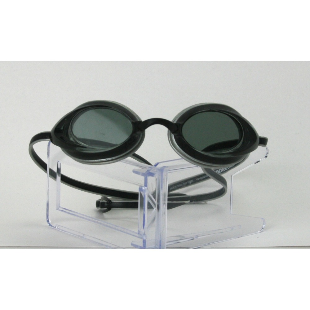 Speedo Vanquisher 2.0 Mirrored Swim Goggles Black Silver Gray 7750127